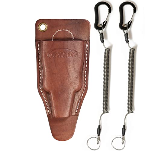 RXLUY Fishing Pliers Holster with Retractable Lanyard Universal Fit for Most Sea Fishing Wild River Lure Tongs Leather Accessories - Image 1