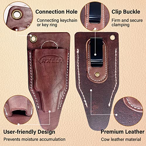 RXLUY Fishing Pliers Holster with Retractable Lanyard Universal Fit for Most Sea Fishing Wild River Lure Tongs Leather Accessories - Image 3