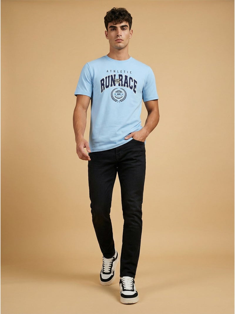 نوبيرو Nobero Regular Fit Printed T-shirt for Men - Image 2