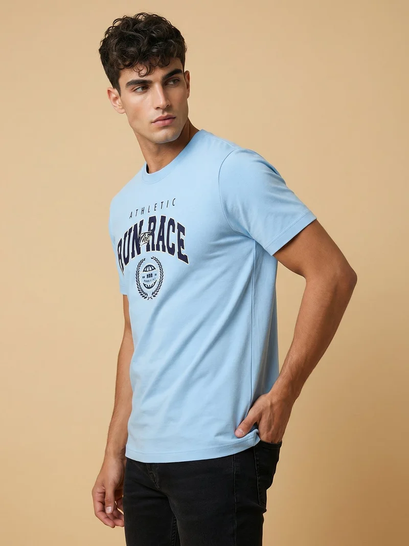 NOBERO  Nobero Regular Fit Printed T-shirt for Men for Men | Best Price UAE