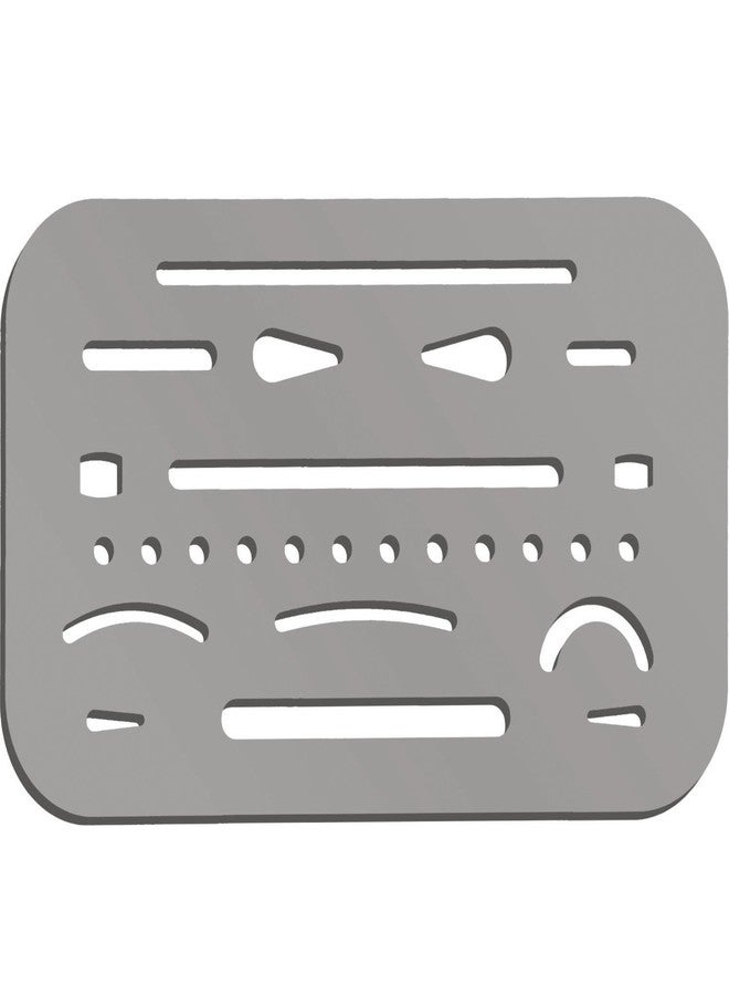 Hotop 3 Pieces Eraser Shield Eraser Template Drafting Metal Erasing Shield Stainless Steel for Drawing Drafting Tool Artists - Image 1