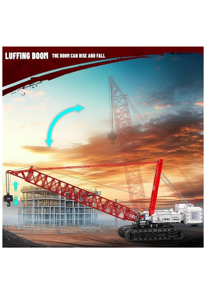 mould king 17046 Crawer Crane LR16000 Building Block Kits, MOC Mobile Crane Heavy-Duty Cranes Model Sets to Build, APP Control Large Engineering Vehicles, Collectible Set for Adults (4494+ Pieces)  - Image 4
