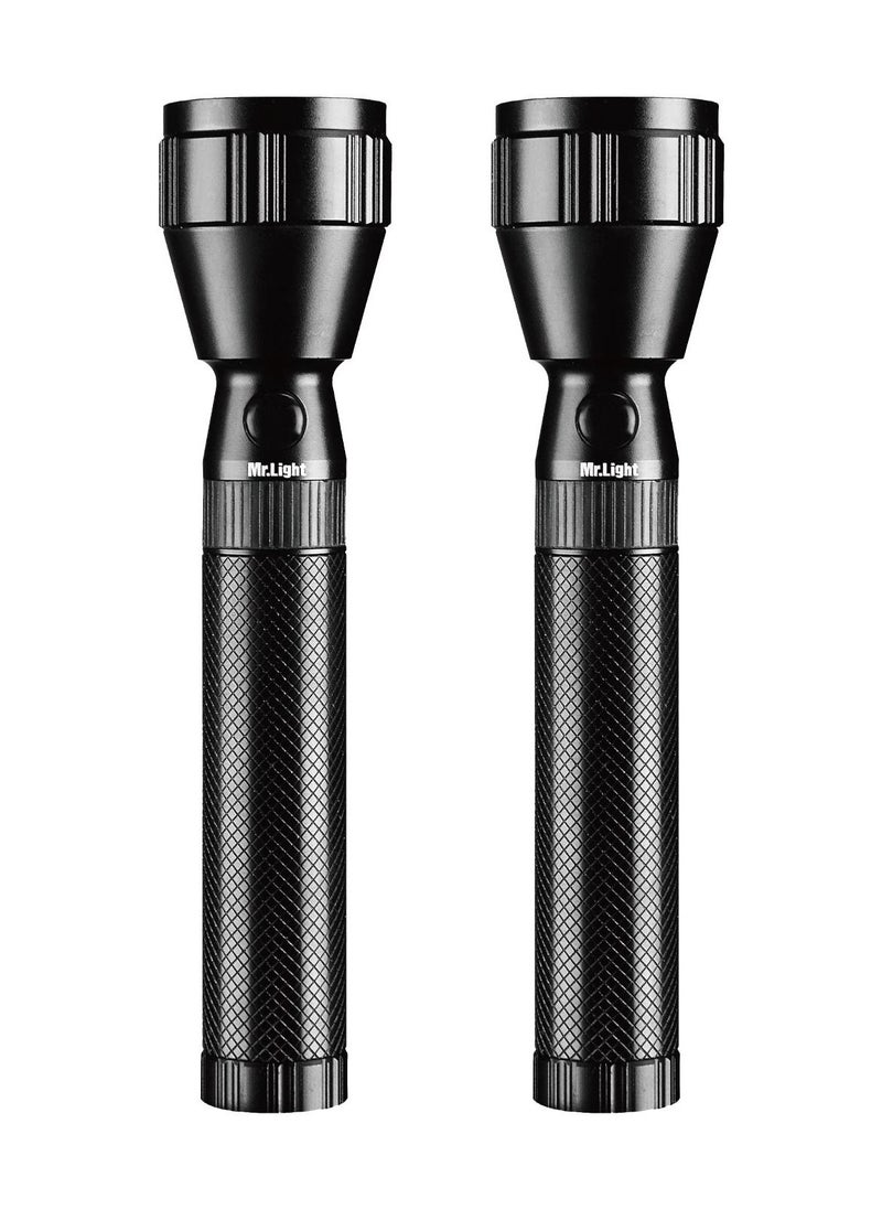Mr. Light - 2 Pieces Portable Infiniti LED Cree Flash Light Emergency Torch Light 700 Meters Coverage Waterproof - Image 1