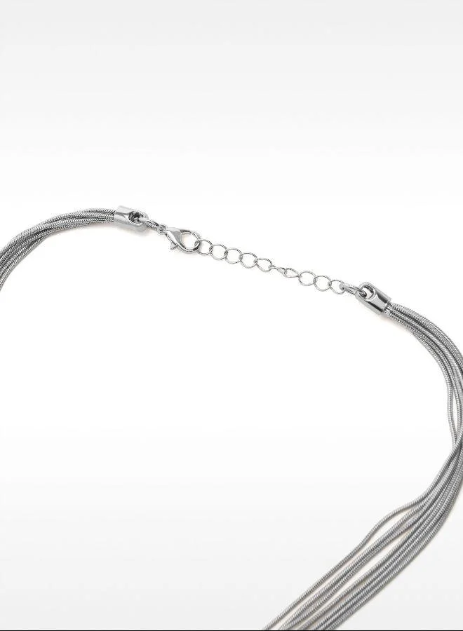 PARFOIS Silver Short silver necklace for Women | Best Price UAE