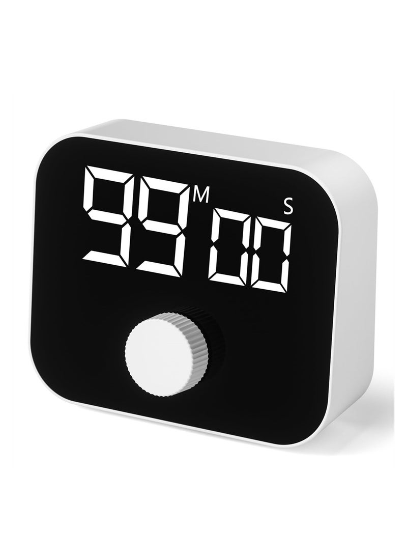 SYOSI Digital Kitchen Timer, Magnetic Countdown Count Up Timer with Large LED Display, Stopwatch Timer Volume Adjustable Kitchen Timers for  Baking Cooking BBQ Gym Exam Meeting Personal Care  - Image 1