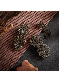 Geyoga Geyoga 6 Pieces Vintage Hair Barrettes for Women Retro French Flower Clips Metal Bronze Hair Pins for Women Hair Styling Accessories  - Image 3