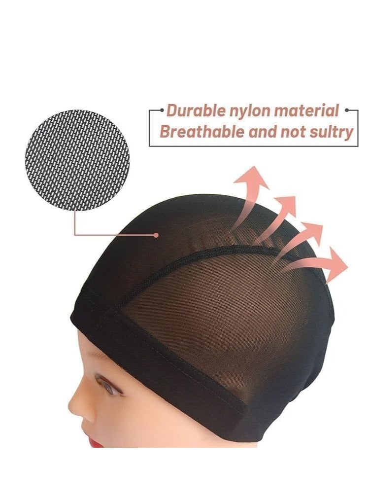 Estelle Wig Caps, 2 Pack Mesh Dome Cap for Wig Making  with Wide Elastic Band - Image 2