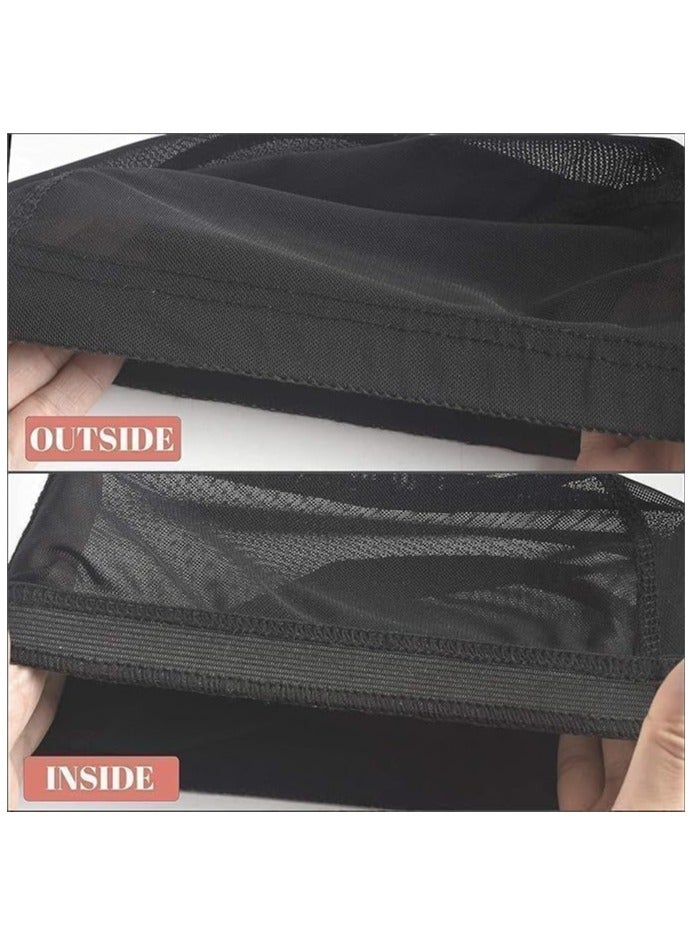 Estelle Wig Caps, 2 Pack Mesh Dome Cap for Wig Making  with Wide Elastic Band - Image 4