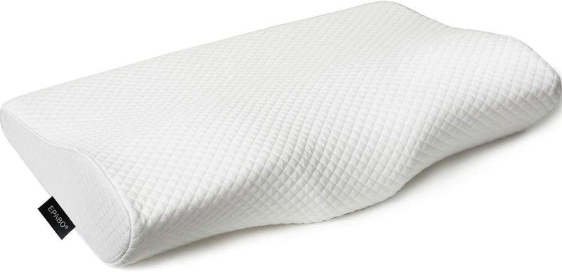 EPABO Contour Memory Foam Pillow Orthopedic Sleeping Pillows, Ergonomic Cervical Pillow for Neck Pain - for Side, Back and Stomach Sleepers, Free Pillowcase Included (Firm & Near King) - Image 1
