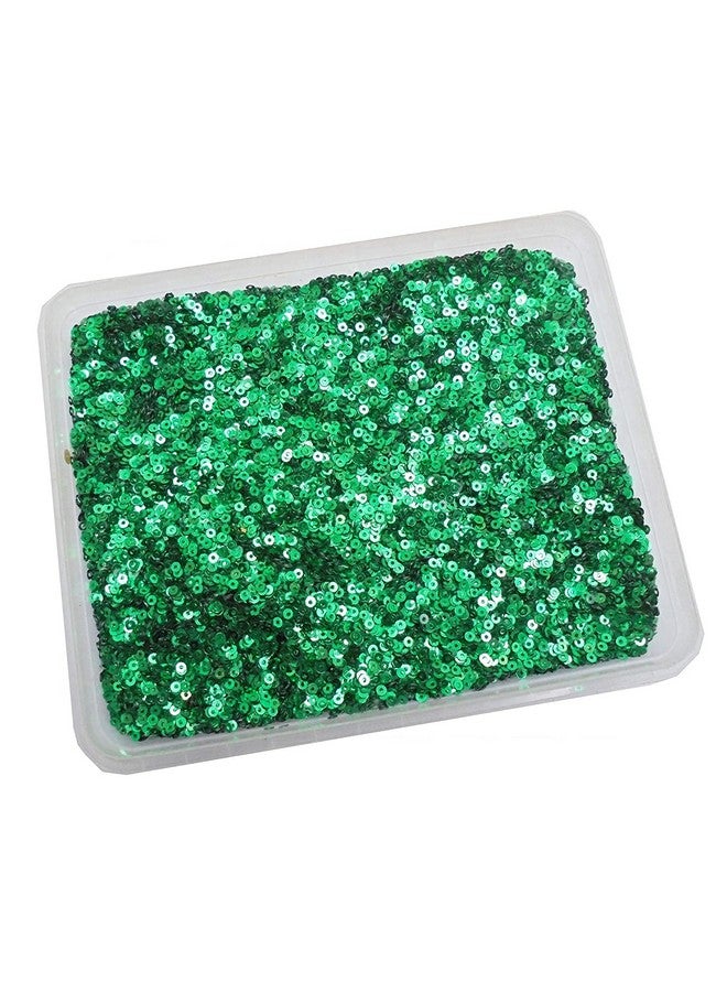 إيشوبي eshoppee 200 جرام، 3 مم لون أخضر، شكل دائري من الترتر سيتارا، لصنع المجوهرات، مواد التطريز، مجموعة أدوات يدوية، خرز متسلسل لامع (23، 200 جرام) - Image 1