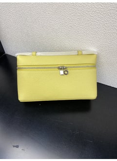 Yellow lychee pattern first layer cowhide