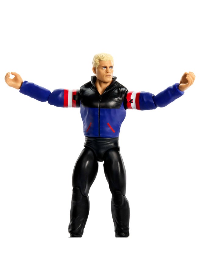 WWE Mattel WWE Cody Rhodes Action Figure, Main Event Series #165, 6-inch Collectible Superstar with 14 Articulation Points & Life-Like Look ​ - Image 3