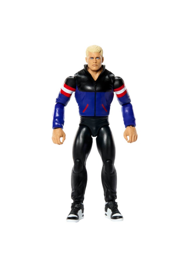 WWE Mattel WWE Cody Rhodes Action Figure, Main Event Series #165, 6-inch Collectible Superstar with 14 Articulation Points & Life-Like Look ​ - Image 1