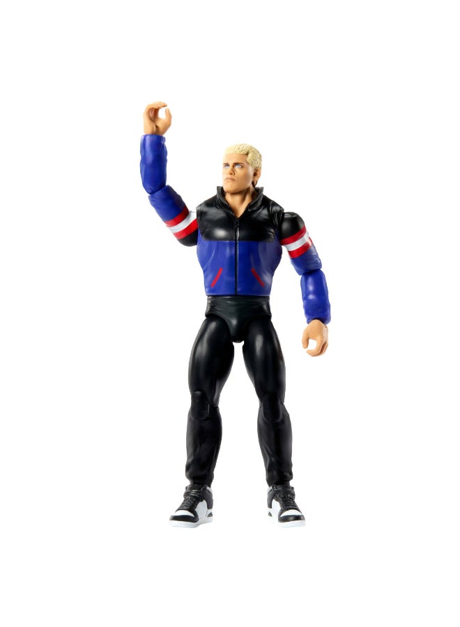 WWE Mattel WWE Cody Rhodes Action Figure, Main Event Series #165, 6-inch Collectible Superstar with 14 Articulation Points & Life-Like Look ​ - Image 4