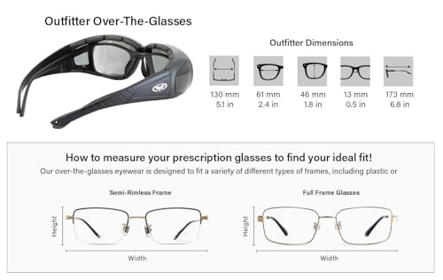 Global Vision OUTFITTER - Photochromic Light Adjusting Lenses- Motorcycle Sunglasses - FREE Rubber EAR LOCKS - Image 4