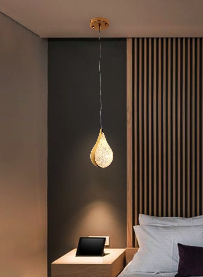 بيست باور مصباح معلق فردي فاخر 7139-1 باللون الذهبي مع إضاءة مدمجة ثلاثية | اضاءة سقف أنيقة للمساحات الداخلية الحديثة - Image 1