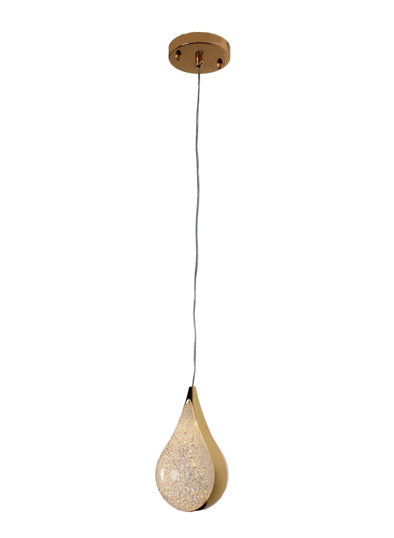 بيست باور مصباح معلق فردي فاخر 7139-1 باللون الذهبي مع إضاءة مدمجة ثلاثية | اضاءة سقف أنيقة للمساحات الداخلية الحديثة - Image 3