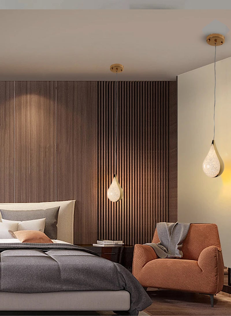 بيست باور مصباح معلق فردي فاخر 7139-1 باللون الذهبي مع إضاءة مدمجة ثلاثية | اضاءة سقف أنيقة للمساحات الداخلية الحديثة - Image 2