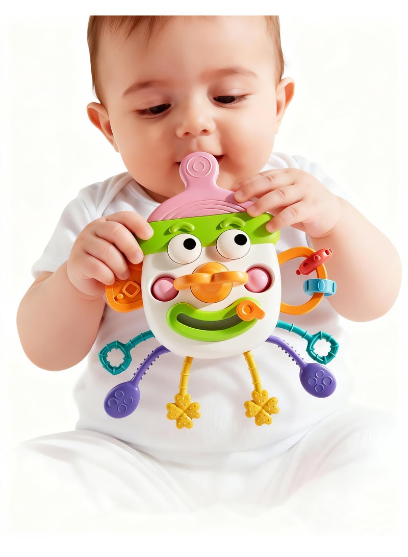 DB Innov. Montessori Baby Sensory Toy, Infant 6-12 Months Teething Toy, Early Development Tactile Visual Color Perception Rattle Toy for Infants - Image 1