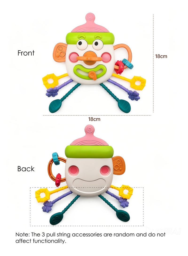 DB Innov. Montessori Baby Sensory Toy, Infant 6-12 Months Teething Toy, Early Development Tactile Visual Color Perception Rattle Toy for Infants - Image 2
