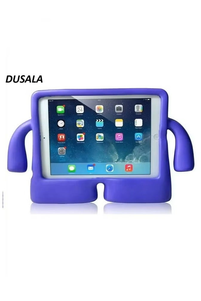 DUSALA Kids Shock‑Proof EVA Case with Handle & Stand for iPad Mini 6 Bright Durable Cover(Purple)
