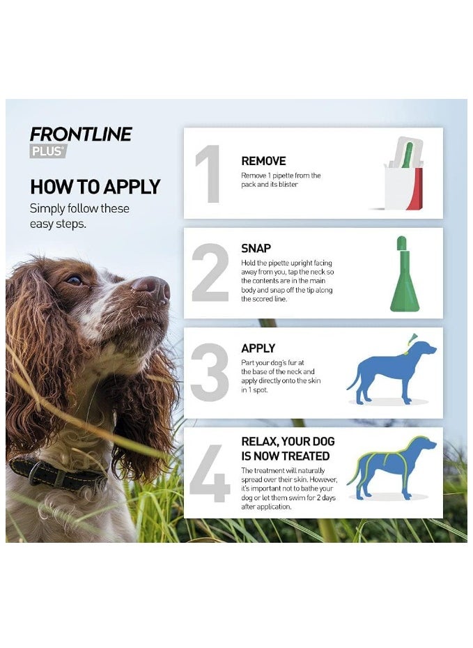 Frontline - Frontline Flea & Tick Spot On Combo for Medium Dogs | 3 Pipettes - Image 1