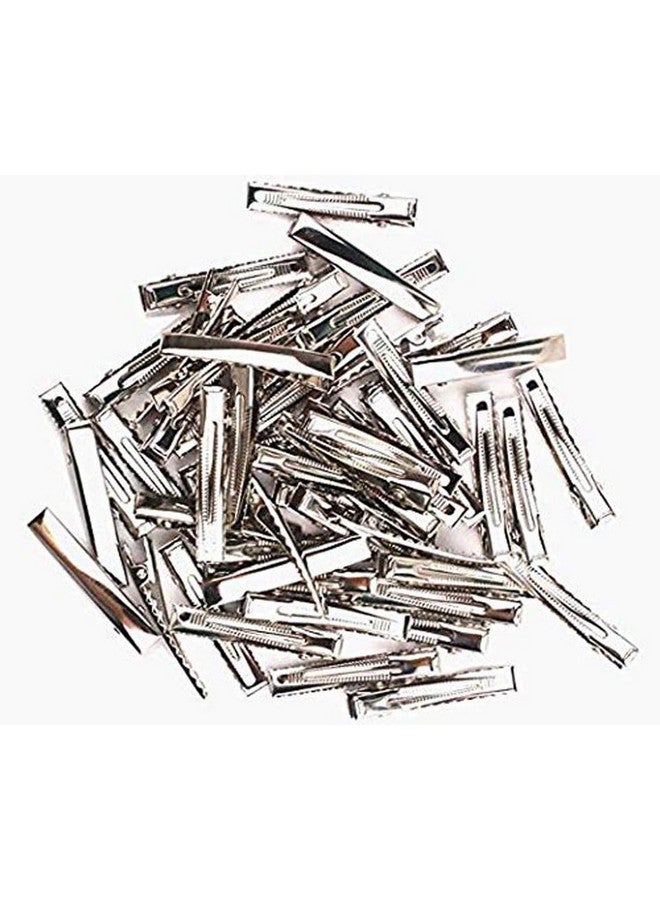 دي آي واي كرافتس مجموعة من 40 قطعة من مشابك الشعر المصنوعة يدويًا، مقاس رقم 2، مشابك شعر معدنية ذات سن واحد على شكل تمساح، ملحقات ربطة شعر (مجموعة من 40 قطعة، مقاس رقم 2) - Image 3