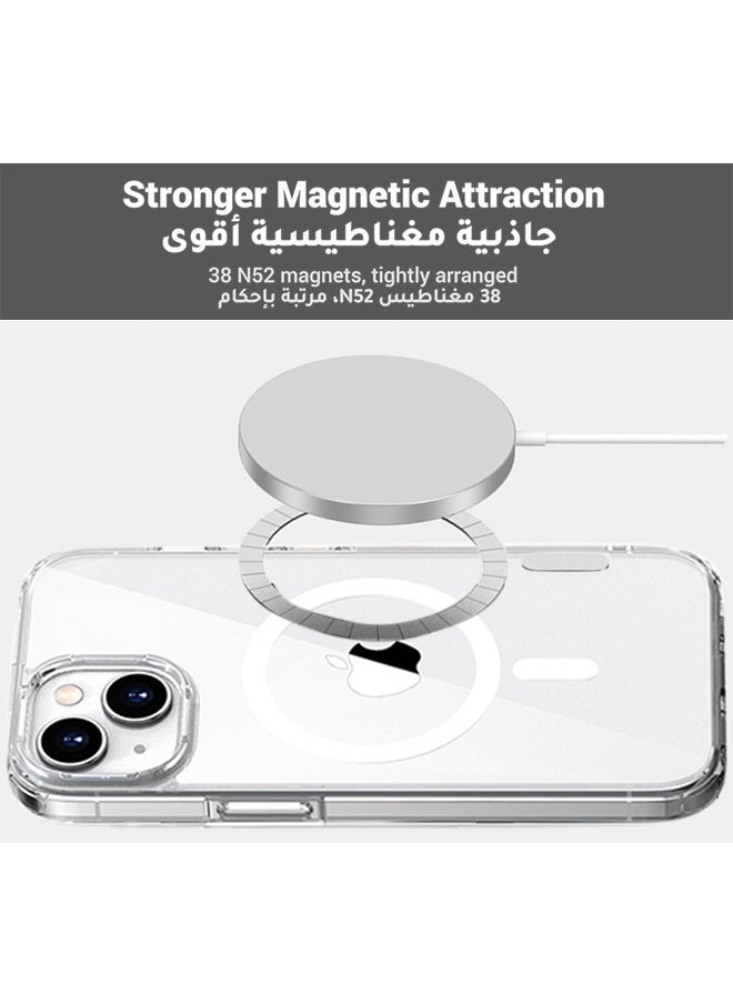 X-level - Magnetic Case for iPhone 15 Plus Compatible with MagSafe Wireless Charging, Shockproof Phone Bumper Cover Oil-Proof Non-Yellowing Anti-Scratch Clear Back - Image 1