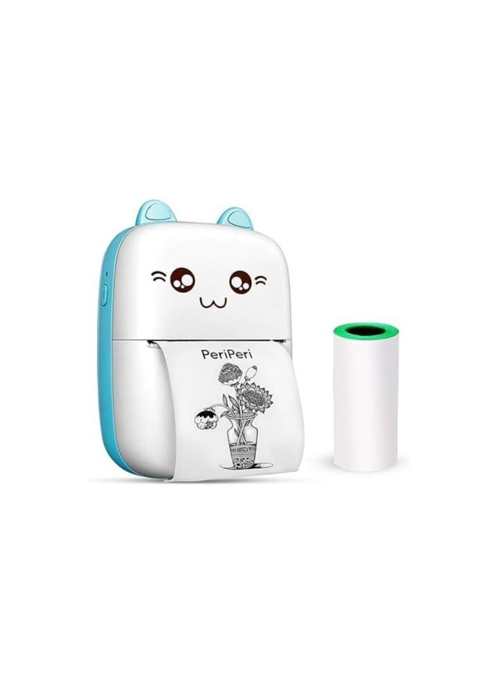 Generic Mini Pocket Bluetooth Inkless Thermal Printer to Print Photo List, Memos, Receipts and Barcode Labels Compatible with iOS and Android  - Image 1