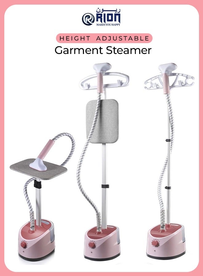 RION Garment Steamer 1800W / 2000W Standing Clothes Steamer | Height Adjustable Steam Iron & Vertical Steaming Machine | Large Water Tank & Multi-Fabric Safe - Image 1
