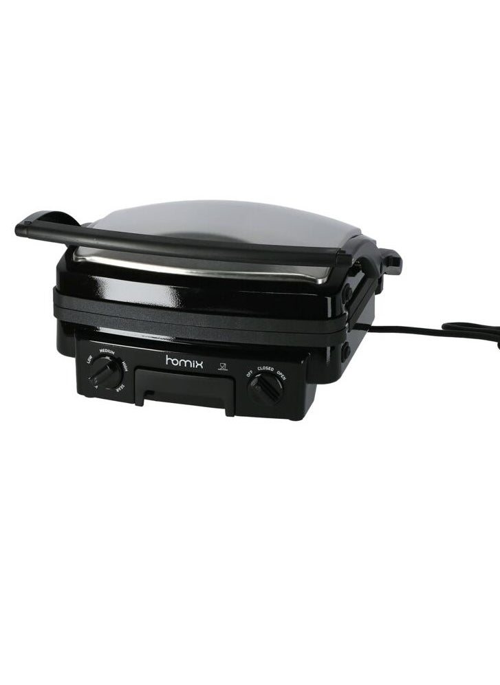 homix - 1400W Panini Grill with 2 Removable Plate - Image 1