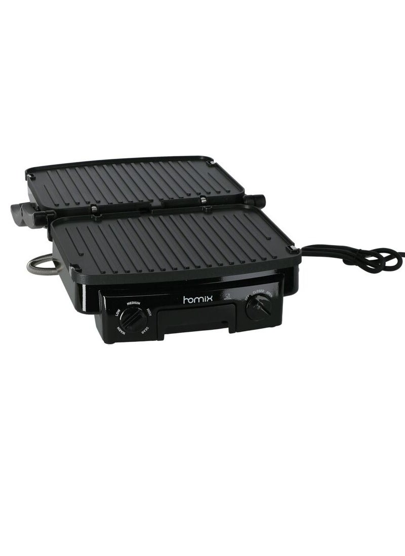 homix - 1400W Panini Grill with 2 Removable Plate - Image 1