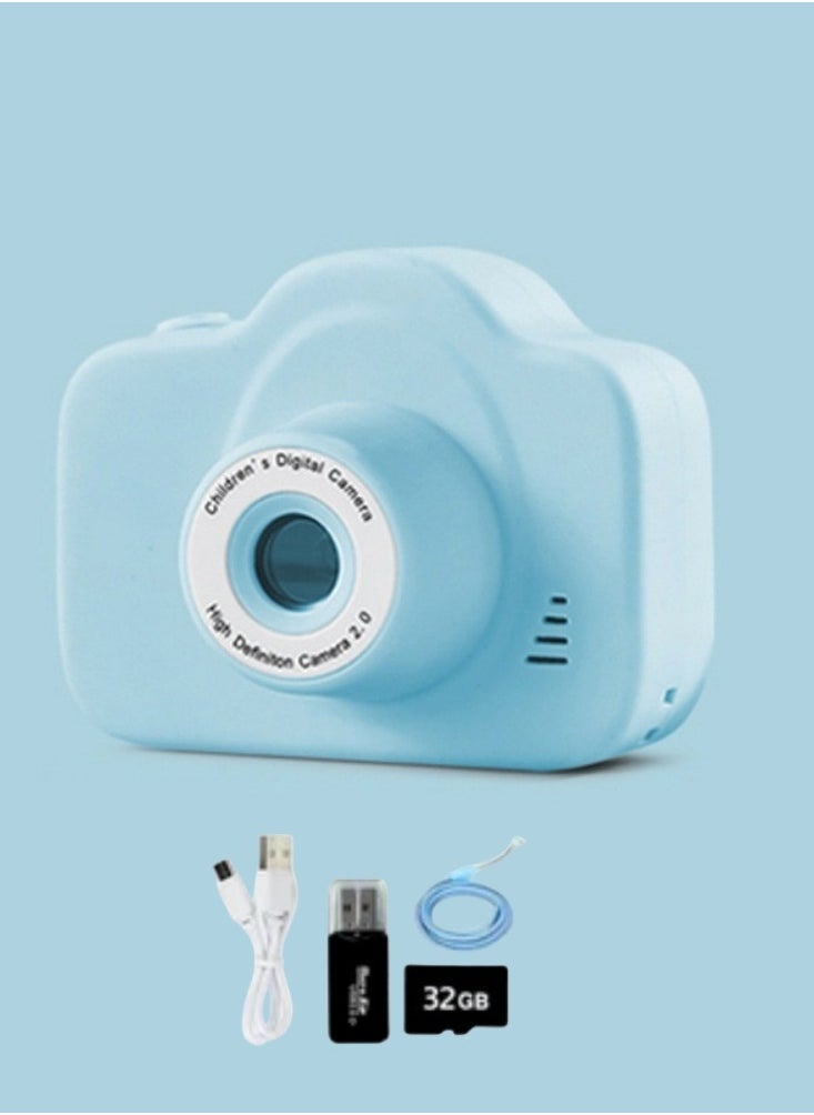 DOSCHER Children Camera HD Digital Video Photo Recorder for Boys and Girls Toy Gift Blue - Image 1