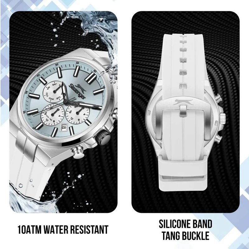 Slazenger  Men's Silicone Multifunction Watch SL.9.2651.2.303 - 41.5 mm  | Best Price UAE