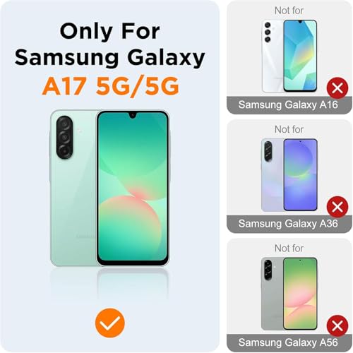 DIZORO Microfiber Candy Case for Samsung A17 5G Smooth Touch Cushion Liquid Soft Silicone Gel Rubber Phone Cases Non-Slip Full Body Protective Shockproof Back Cover -Black - Image 2
