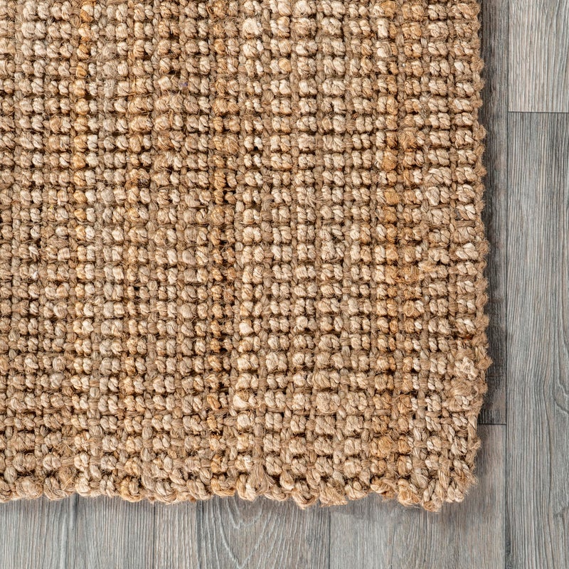 Nuloom Ashli Hand Woven, Natural, 5' x 8', Farmhouse, Jute, Soft and Textured, High Traffic, Stain Resistant, Easy Clean, Durable Area Rug for Bedroom, Living Room, Dining, Den, Foyer, Entryway - Image 4