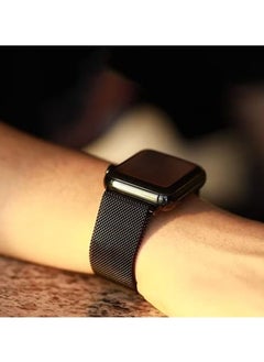 Generic Milanese Magnetic Straps for Apple Watch Band 42mm 44mm 45mm 49mm, Stainless Steel Double Mesh Replacment Wristbands for Apple Watch Series 8/7/6/5/4/3/2/1/SE/Ultra  - Image 2