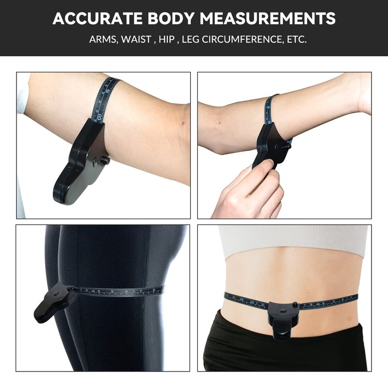 yuntop 1 Pcs Body Measuring Tape Waist Tape Measure Automatic Telescopic Tape Measure for Clothes Sewing Tailor 60in 150cm Black - Image 5