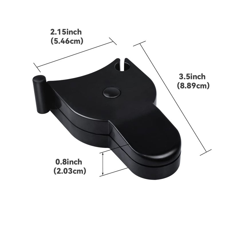 yuntop 1 Pcs Body Measuring Tape Waist Tape Measure Automatic Telescopic Tape Measure for Clothes Sewing Tailor 60in 150cm Black - Image 3