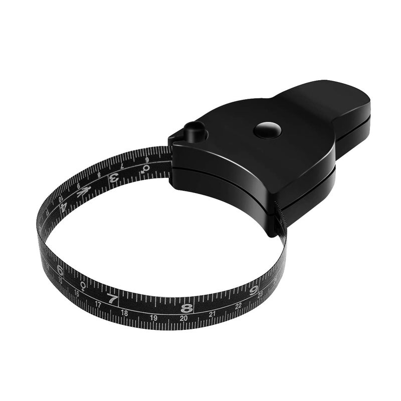 yuntop 1 Pcs Body Measuring Tape Waist Tape Measure Automatic Telescopic Tape Measure for Clothes Sewing Tailor 60in 150cm Black - Image 1