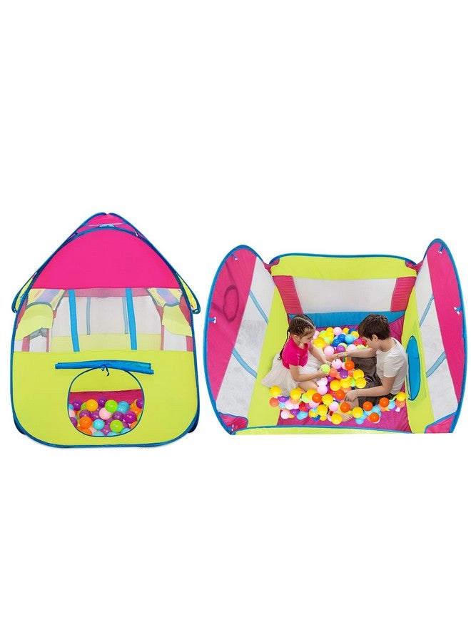 Itoys Peppa Pig Foldable Playhouse Tent For Kids- Big Pop-Up theme theme Play Tent For Toddler And Baby, Fill With Plastic Balls (Balls Not Included) (Peppa Pig Big Pop Up Tent, Multicolour) - Image 4