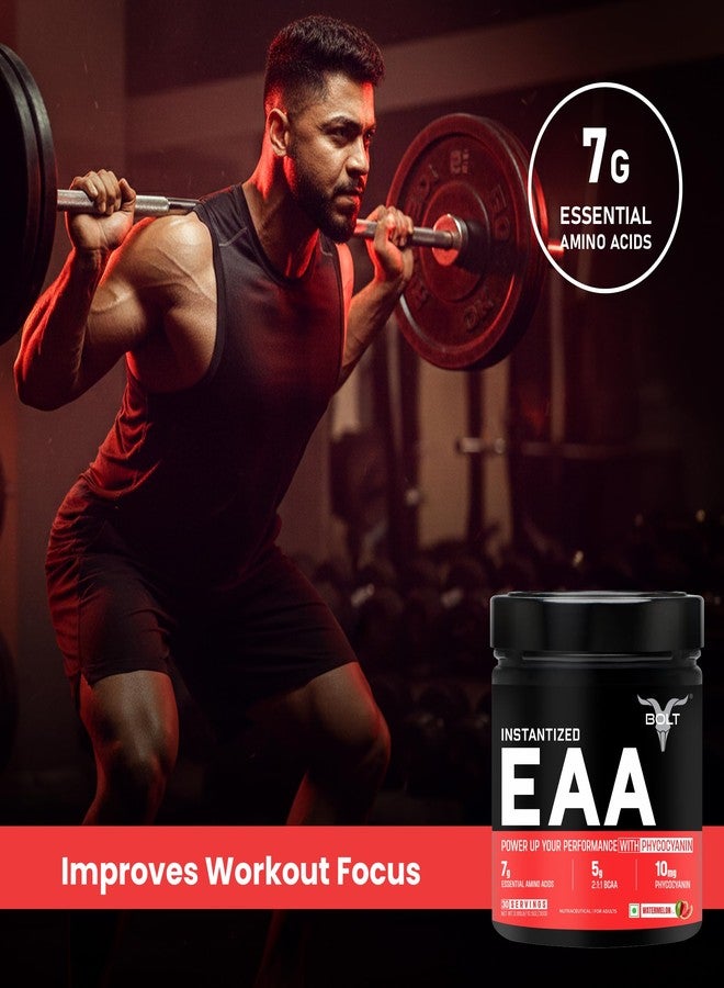 Bolt EAA 300gm, 30 Servings|Nine Essential Amino Acid with BCAA 5000|EAA Supplement for Men & Women- Watermelon Fizz - Image 3