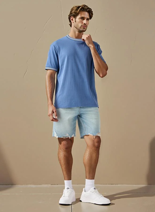 Splash FAV Ribbed Crew Neck T-shirt