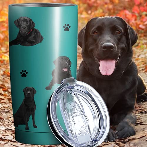 Subvise Labrador Retriever Dog Tumbler Stainless Steel Insulated Travel Coffee Cups with Lid and Straw,Ideal Memorial Gift for Dog Dad/Mom,20oz - Image 3