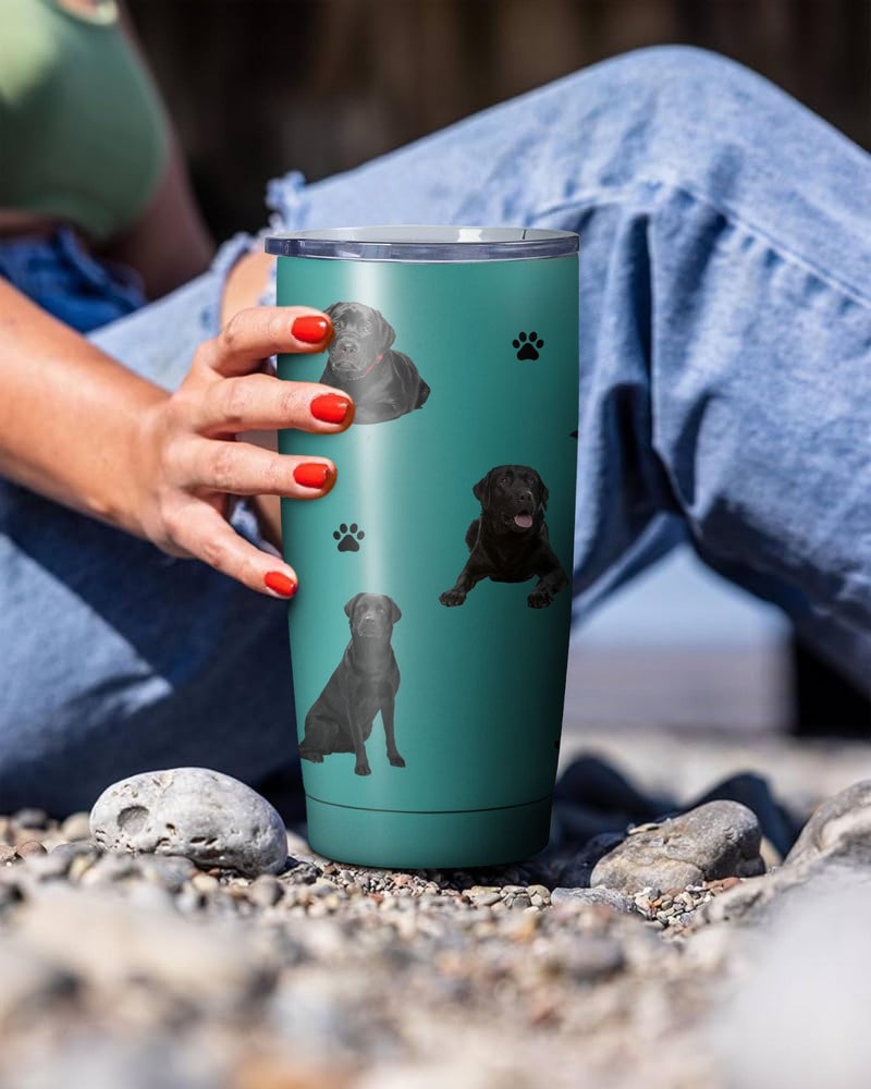 Subvise Labrador Retriever Dog Tumbler Stainless Steel Insulated Travel Coffee Cups with Lid and Straw,Ideal Memorial Gift for Dog Dad/Mom,20oz - Image 4