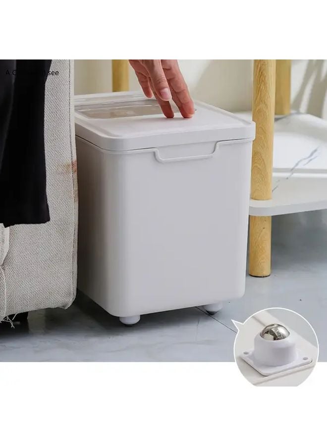 4 Pack White Self Adhesive 360 Rotating Wheels Heavy Duty Stainless Steel Nylon Desktop - Image 5