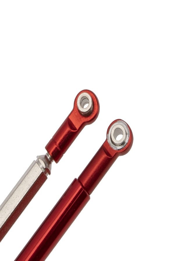 Vgoohobby Steering Linkage Servo Link Pull Rod Turnbuckle with Servo Arm Horn Compatible with MN Model MN86S MN86 MN86KS MN86K MN G500 1/12 RC Car (Red) - Image 5