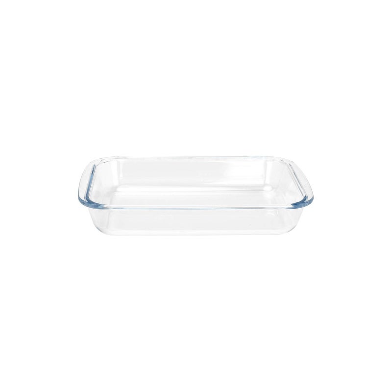 FOYO Basics Tempered Glass Baking Dish, 1.6 Quart Clear Oblong Dish Set, Casserole Dish Cooking Oven Bake - Image 1