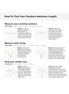 PANDORA PANDORA Jewelry 925 Sterling Silver Genealogy Cubic Zirconia Necklace  - Image 5
