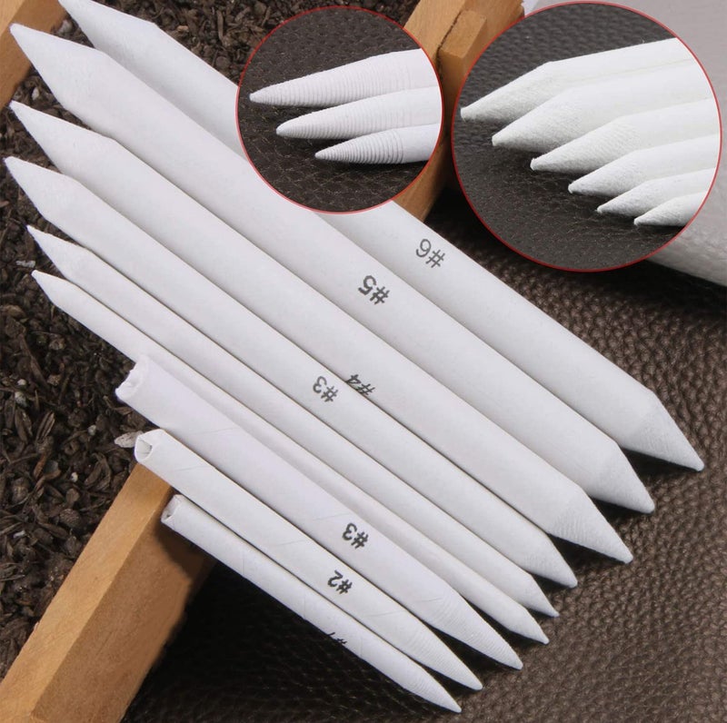 Heshengping - Blending Stump, 15 Pack has Art Eraser Extender Sandpaper, Paper Blending Stumps for Drawing Shading Pencils for Sketching, Blending Pencil, Blending Sticks for Student Artist - Image 2